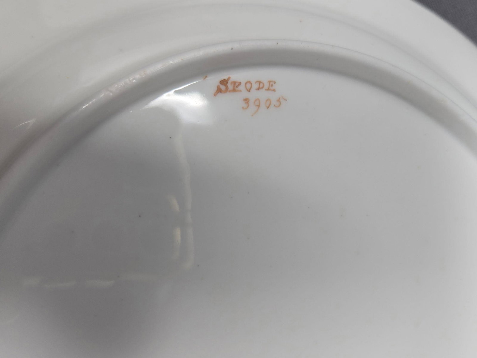 Pair Spode Embossed Floral Pattern Square Plates - 13