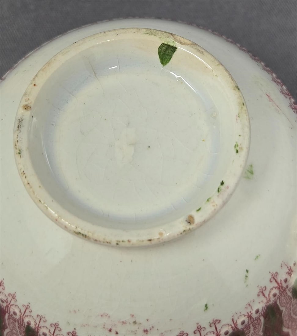 Cupid Pattern Transferware Cup and Saucer - 13