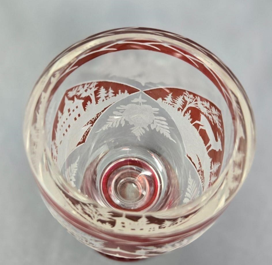 Bohemian Ruby Flashed Goblet c.1870 - 5