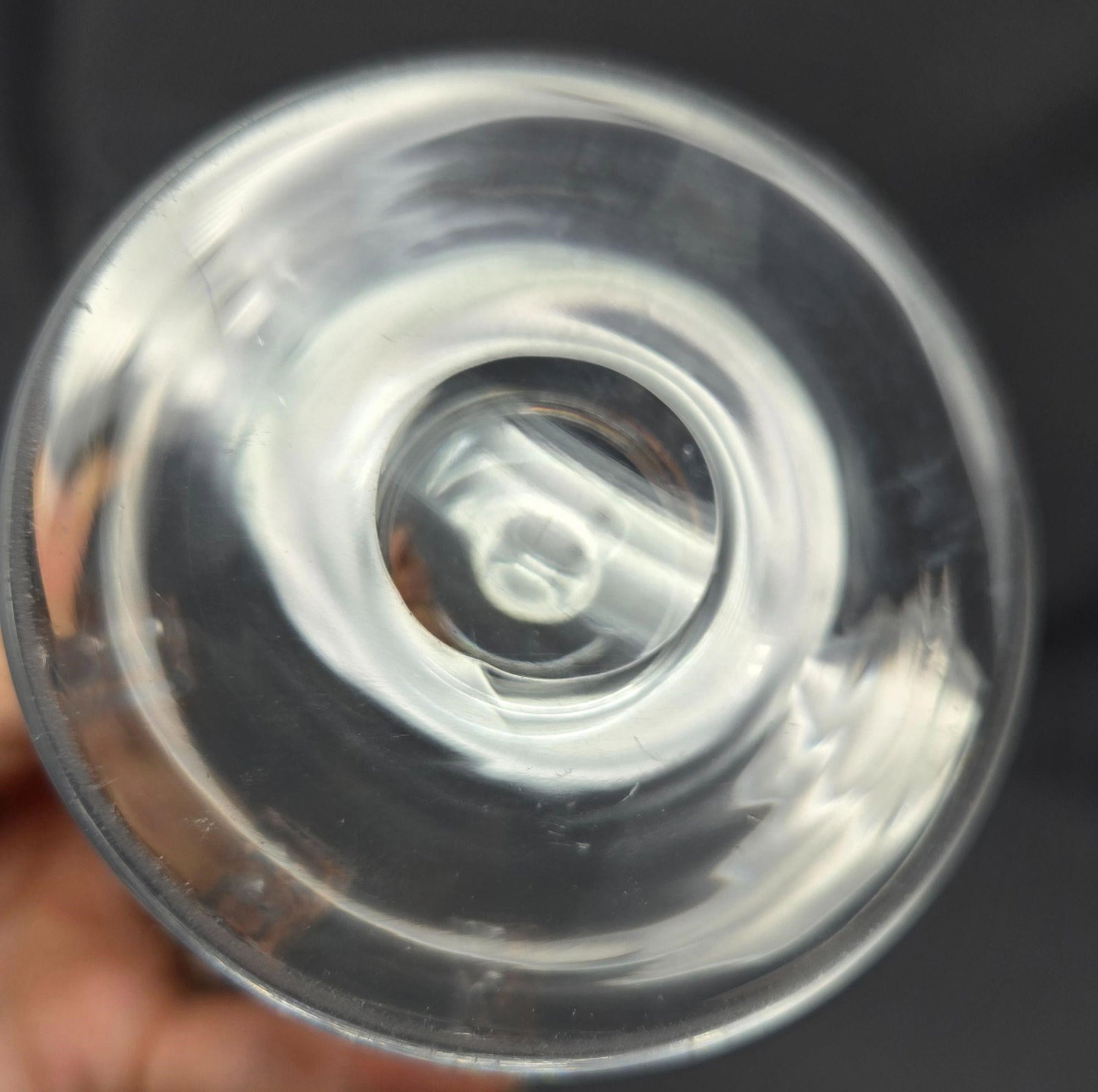 Pair Stourbridge Ale Glasses Applied Rigaree - 7
