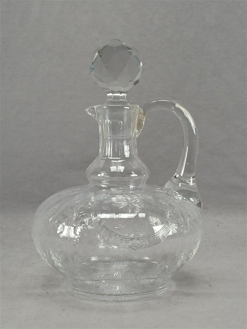 19th Century Stourbridge Engraved Flint Glass Jug (1 of 13)