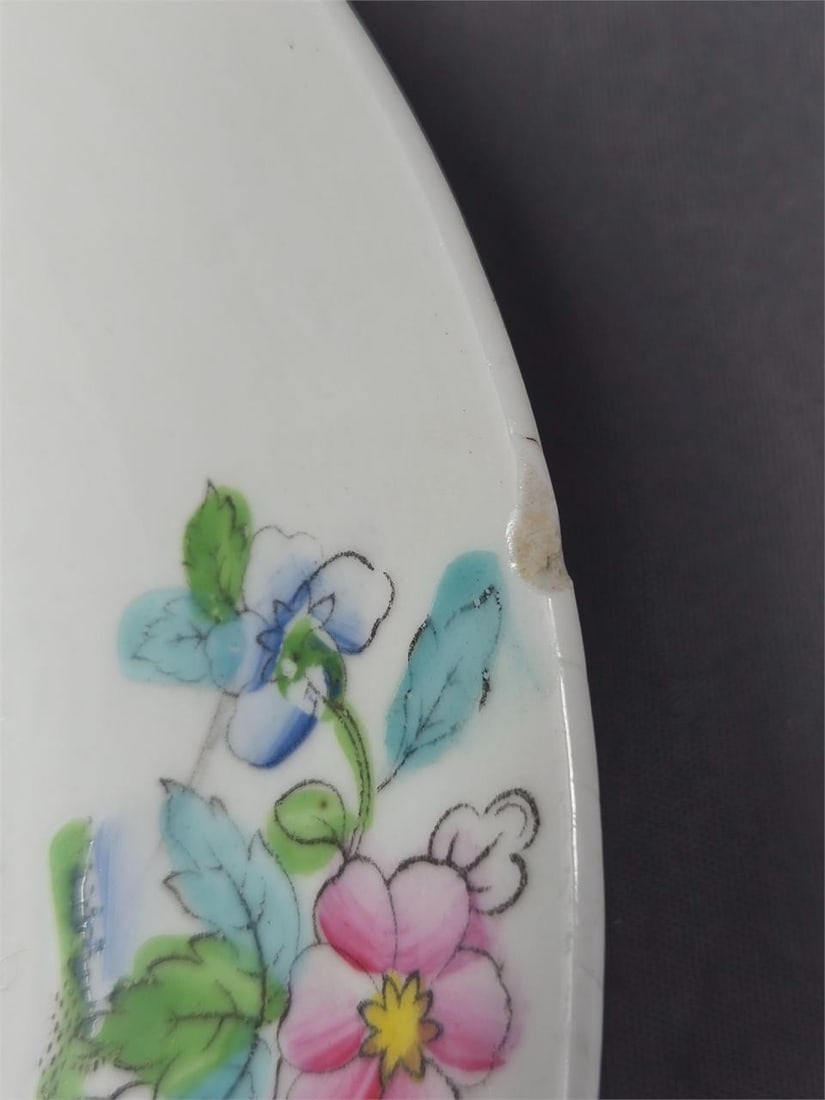 British Hand Colored Transfer Pattern Plate - 7