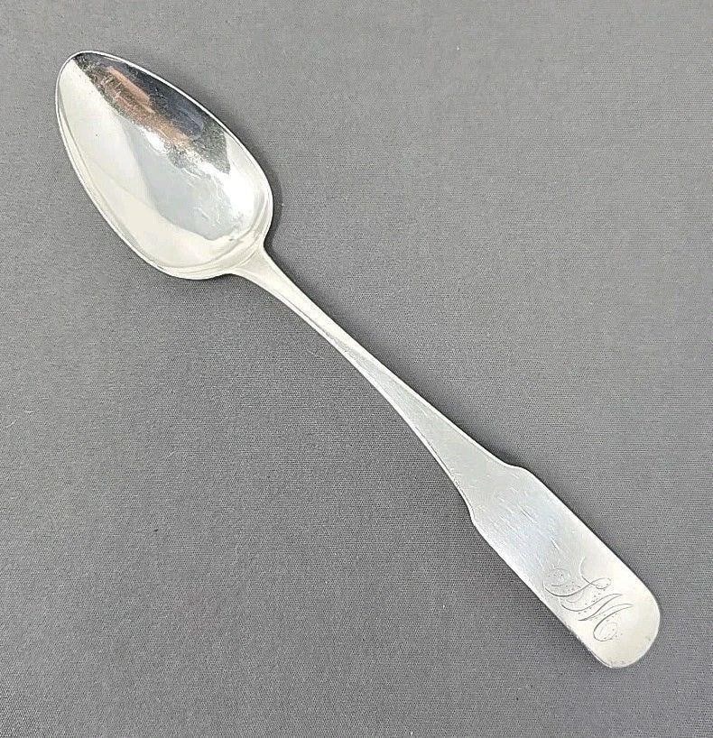 Weatherly Coin Silver Serving Spoon Philadelphia (1 of 9)