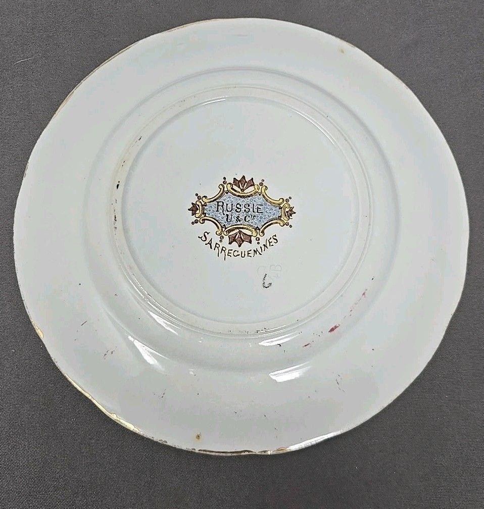 Sarreguemines Russe Pattern Plate - 7