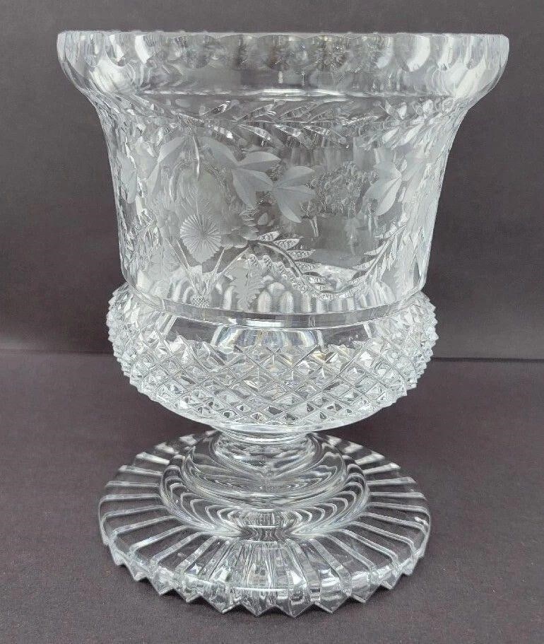 Unmarked Cut Crystal Spooner with Floral Motif (1 of 9)
