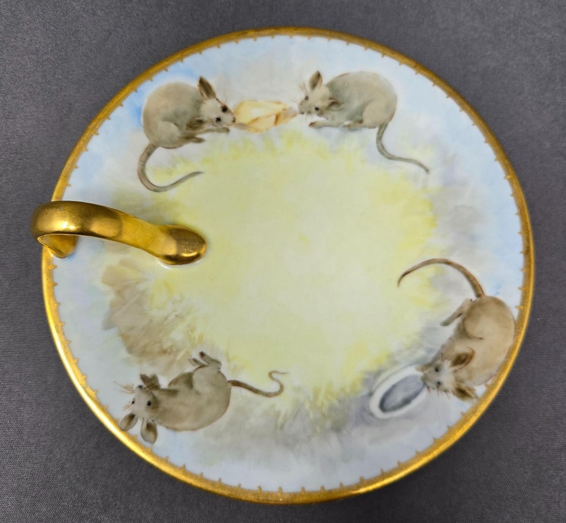 Hobbyist Decorated Limoges Nappy Dish (1 of 7)