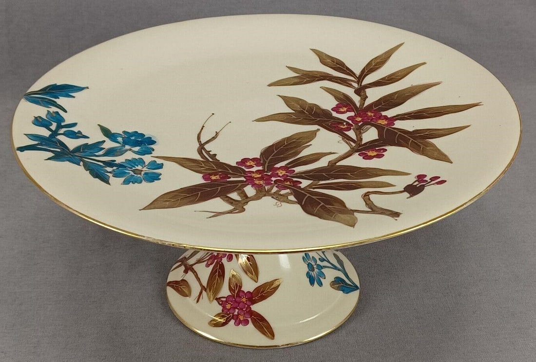 Antique Austrian Hand Painted Porcelain Cake Stand (1 of 12)