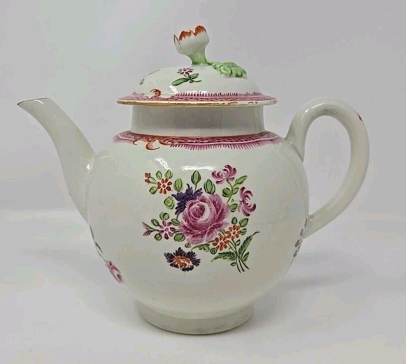 18th C. English Worcester Soft Paste Teapot (1 of 20)