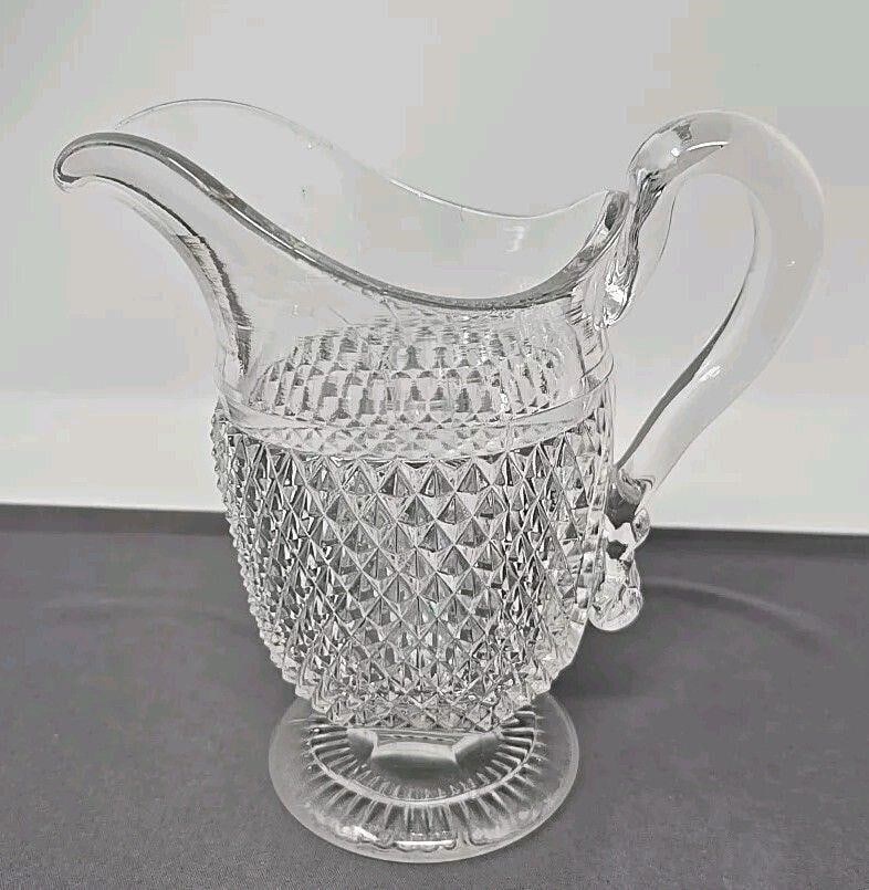 EAPG Sharp Diamond Pattern Sugar & Creamer - 4