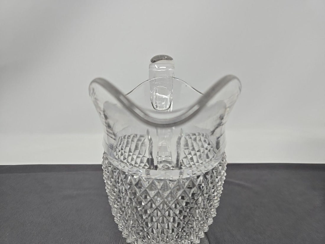 EAPG Sharp Diamond Pattern Sugar & Creamer - 7