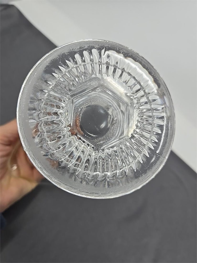 EAPG Sharp Diamond Pattern Sugar & Creamer - 8
