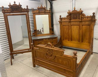 Rare Aesthetic Bedroom Suite c. 1880