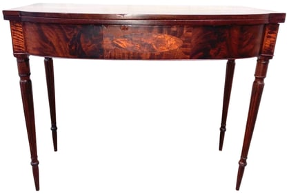 Period Federal Swing Leg Mahogany Table Attributed to Nehemiah Adams