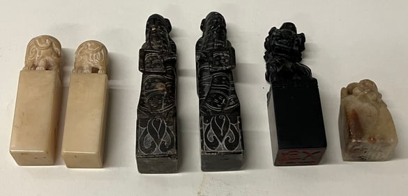 Six Chinese Stone Seals