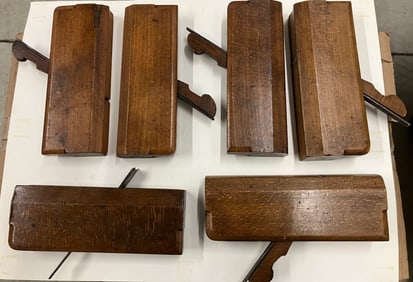 Antique Hardwood Cabinet and Moulding Planes (1)