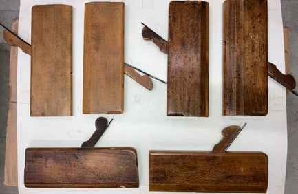 Antique Hardwood Cabinet and Moulding Planes (3)