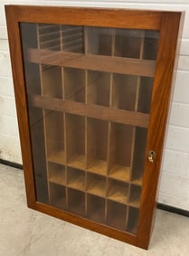 Mahogany Wall Display Cabinet