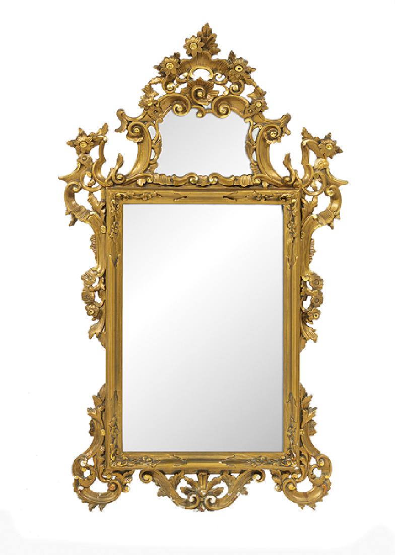 Italian Giltwood Mirror in the Rococo Taste (1 of 1)