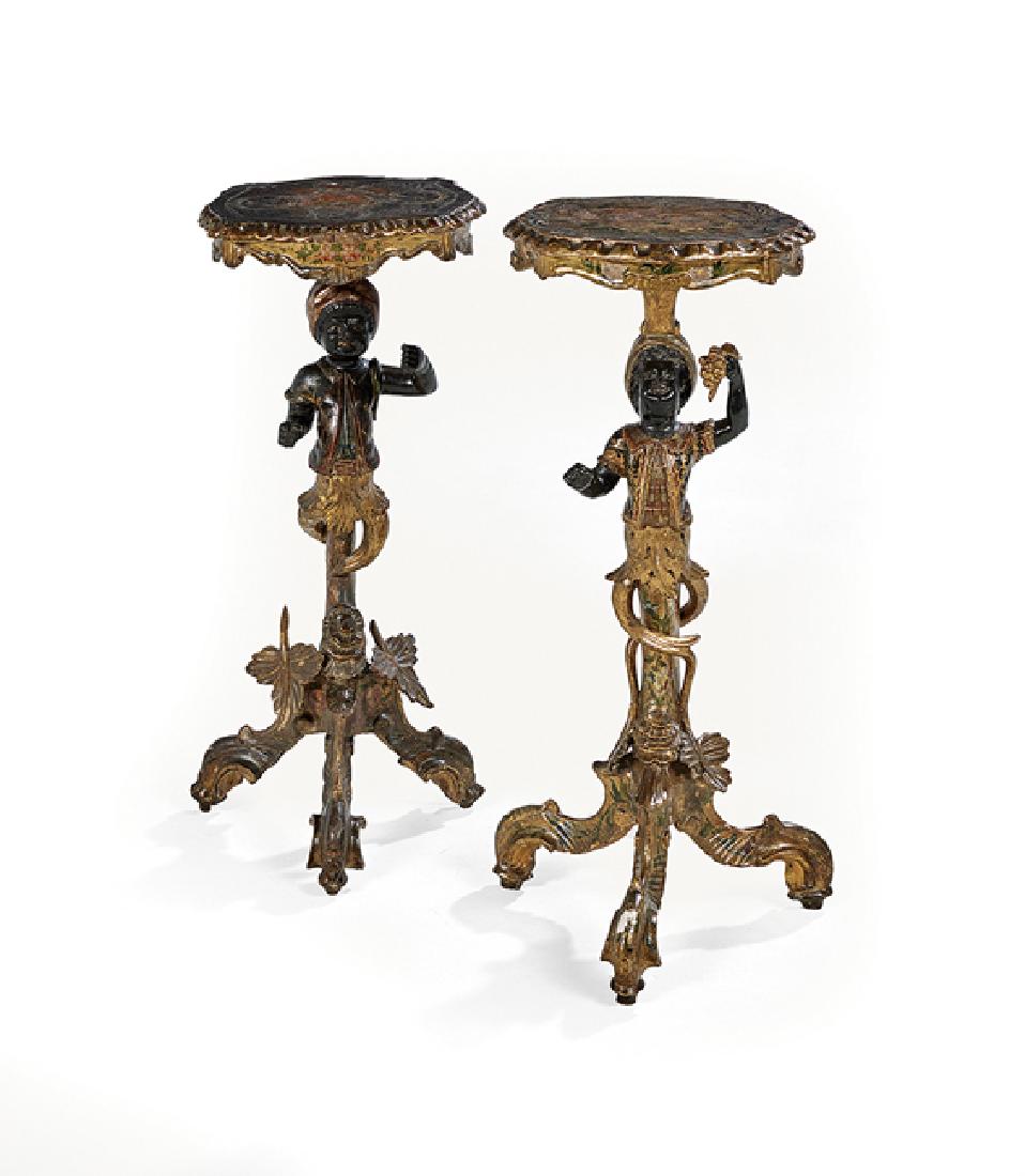Pair of Italian Blackamoor Occasional Tables (1 of 1)