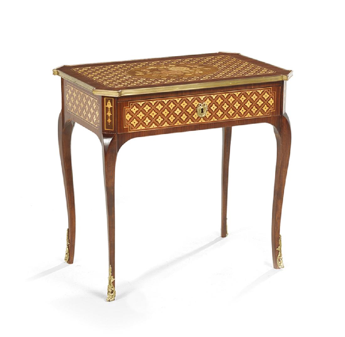 Louis XV/XVI-Style Mahogany Occasional Table (1 of 4)