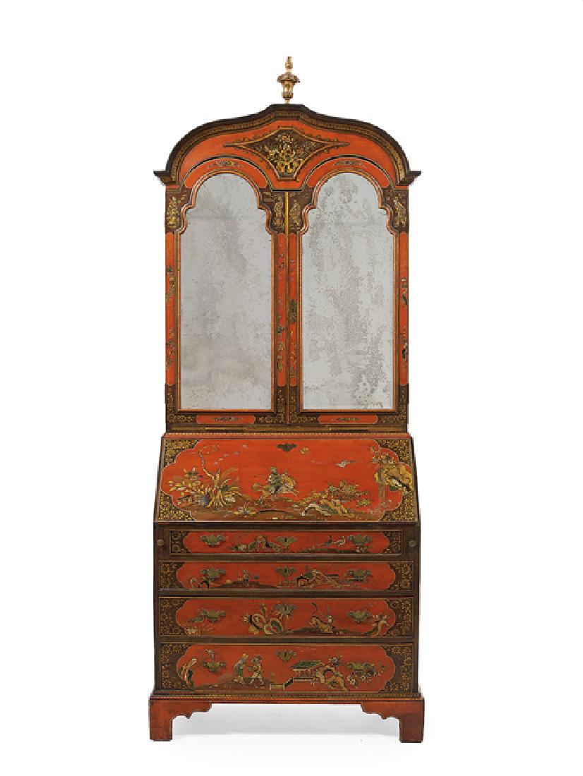 Georgian-Style Polychrome Secretary (1 of 2)