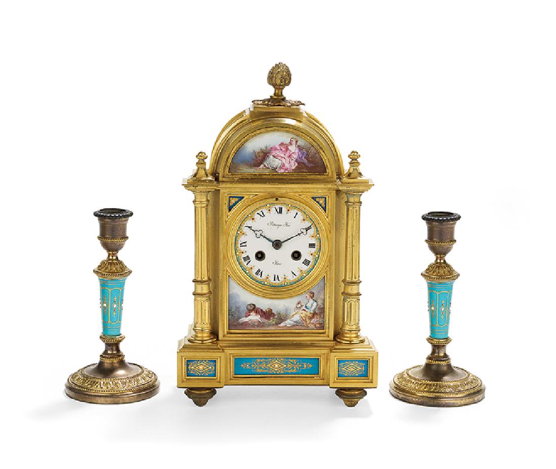 French Three-Piece Clock Set (1 of 2)