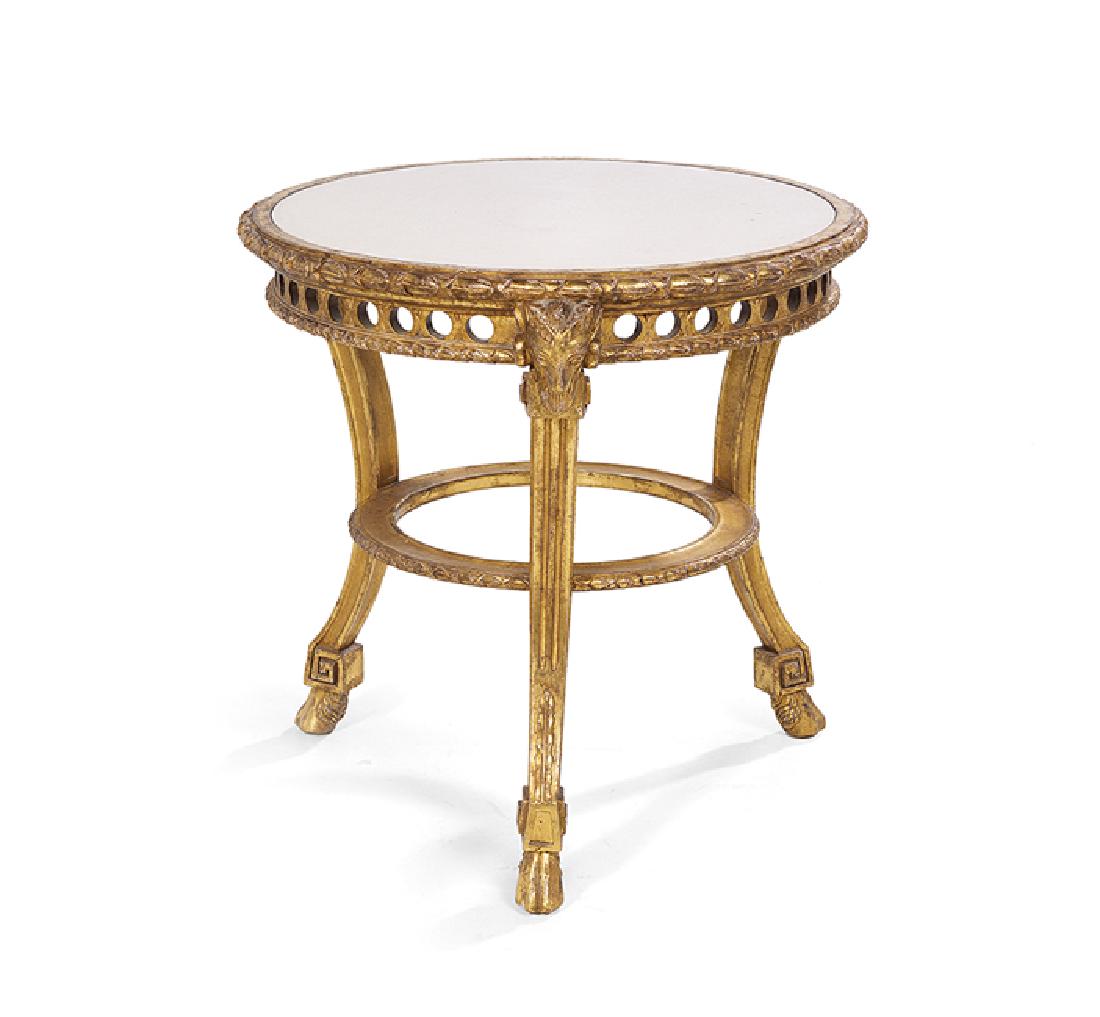 Empire-Style Giltwood Center Table (1 of 1)