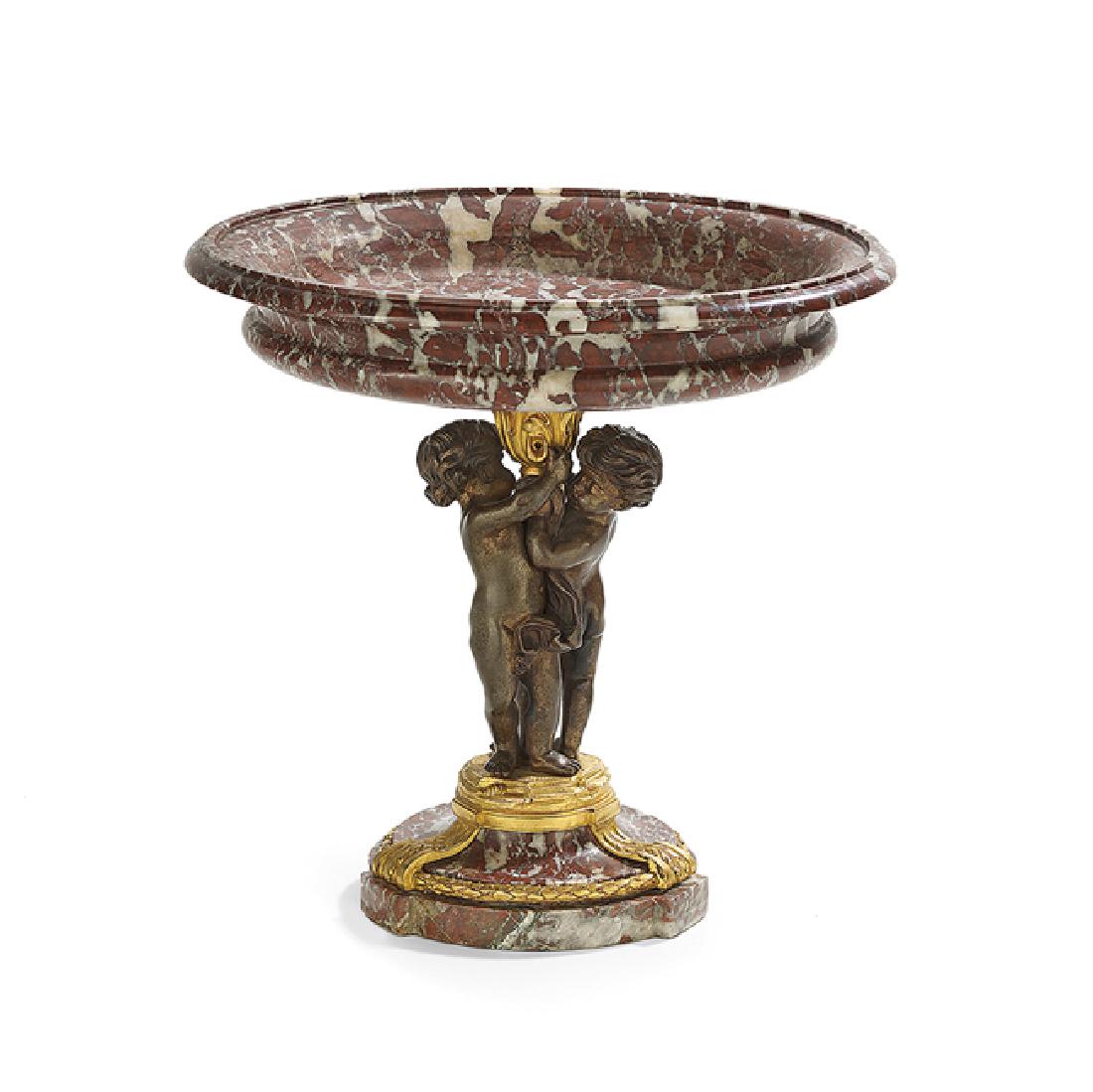 French Belle Epoque Marble and Bronze Tazza (1 of 1)