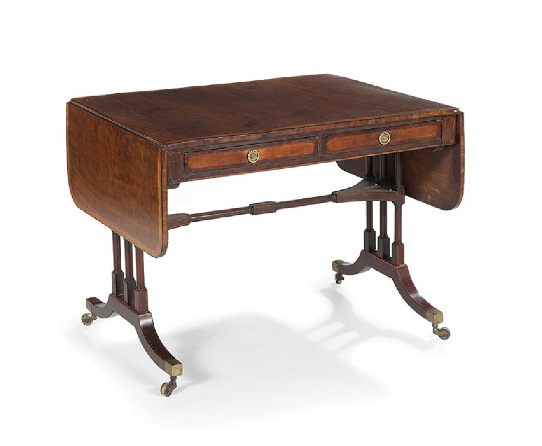 Regency Mahogany Drop-Leaf Sofa Table (1 of 2)