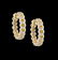 Pair of 18 Kt. Gold and Diamond Hoop Earrings