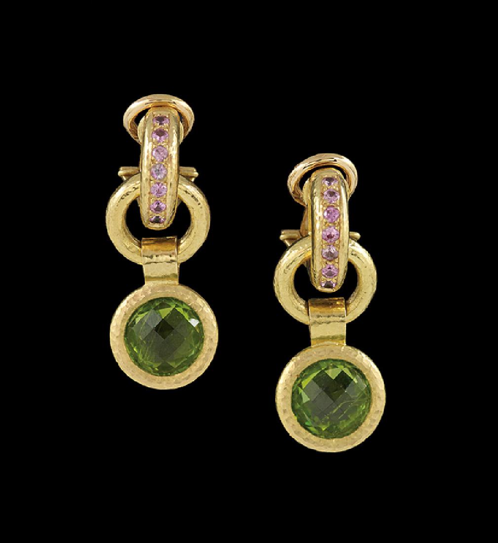 Pair of Elizabeth Locke 18 Kt. & Peridot Earrings (1 of 1)