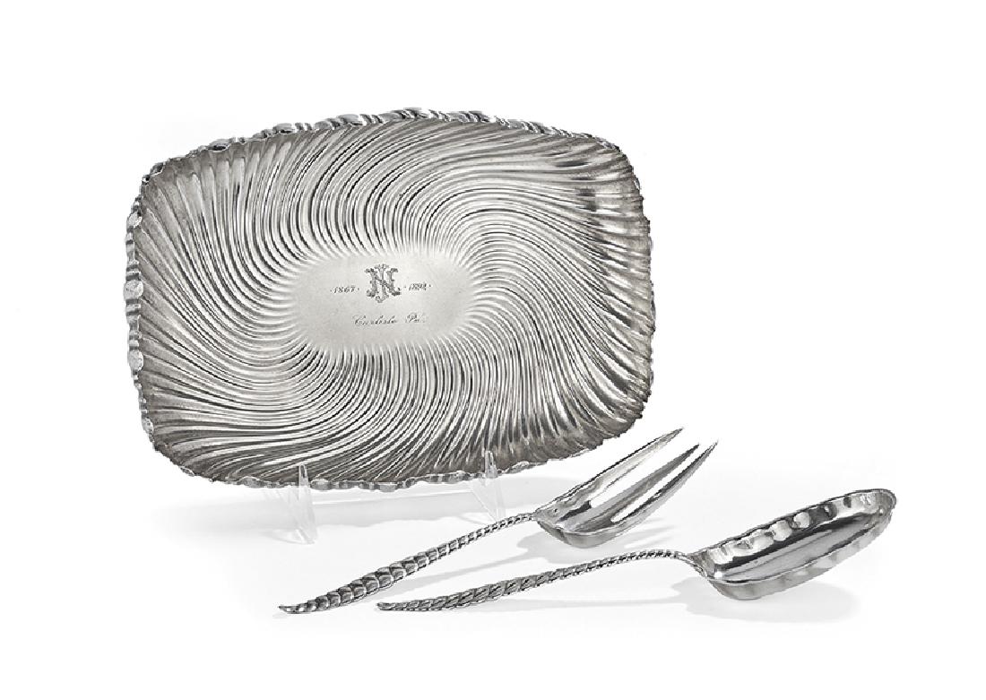 1892 Whiting "Oval Twist" Presentation Salad Set (1 of 1)