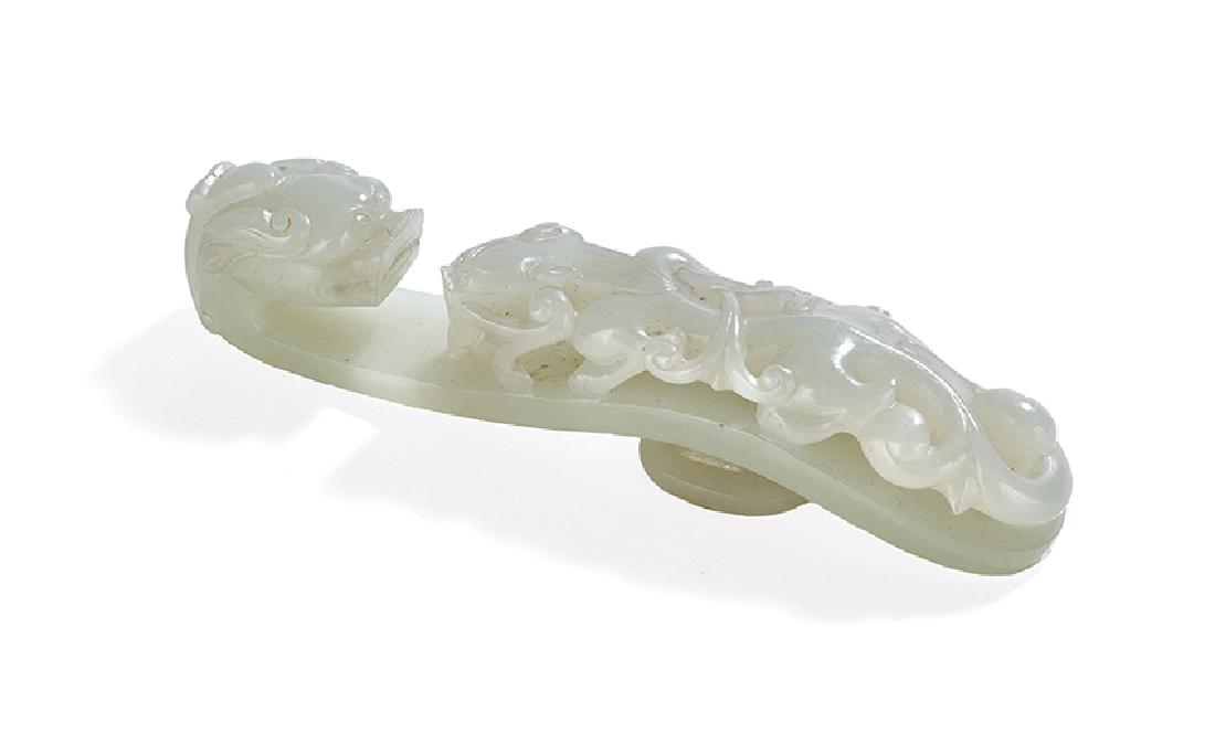 Chinese Celadon Jade Belt Hook (1 of 1)