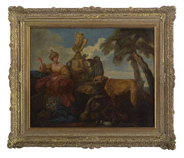 After Jean-Baptiste Le Prince (French, 1734-1781): After Jean-Baptiste Le Prince(French, 1734-1781) "The Docile Beasts Under the Spell of Circe" oil on canvasafter the original by Giovanni Benedetto Castiglione (1609-1664), unsigned, verso with