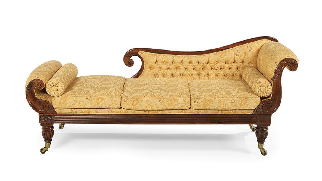 Late Regency Rosewood Recamier (1 of 2)