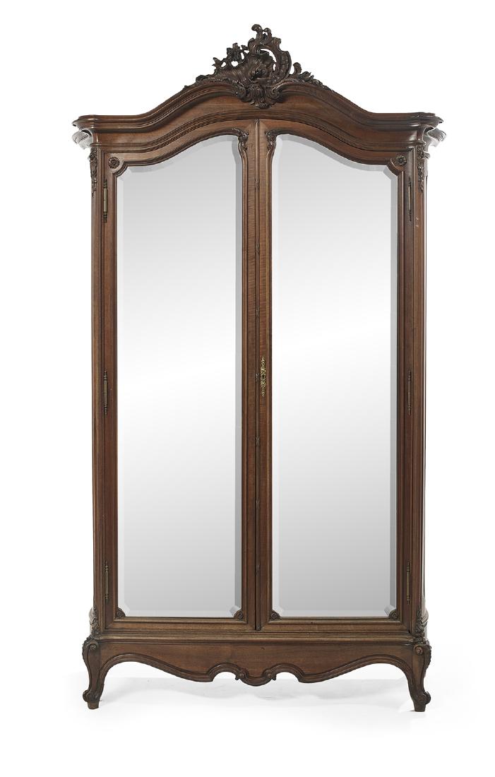 Louis XV-Style Walnut Armoire (1 of 2)