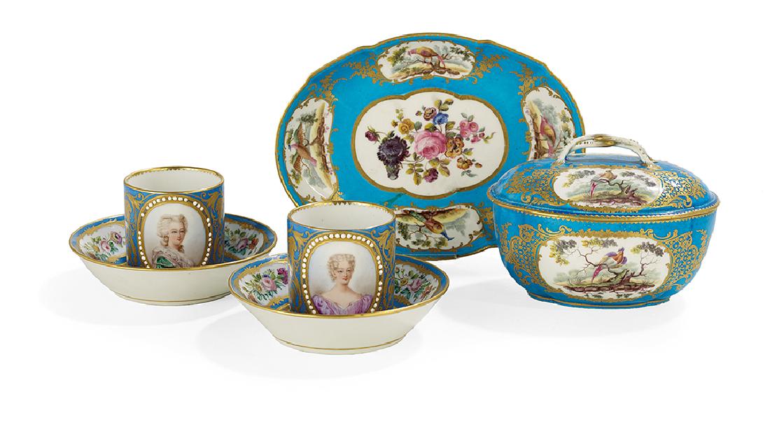 6 Pieces of Sevres & Vincennes-Sevres Porcelain (1 of 5)