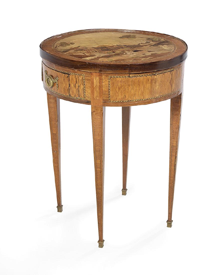 Northern Italian Mixed Woods Center Table (1 of 3)