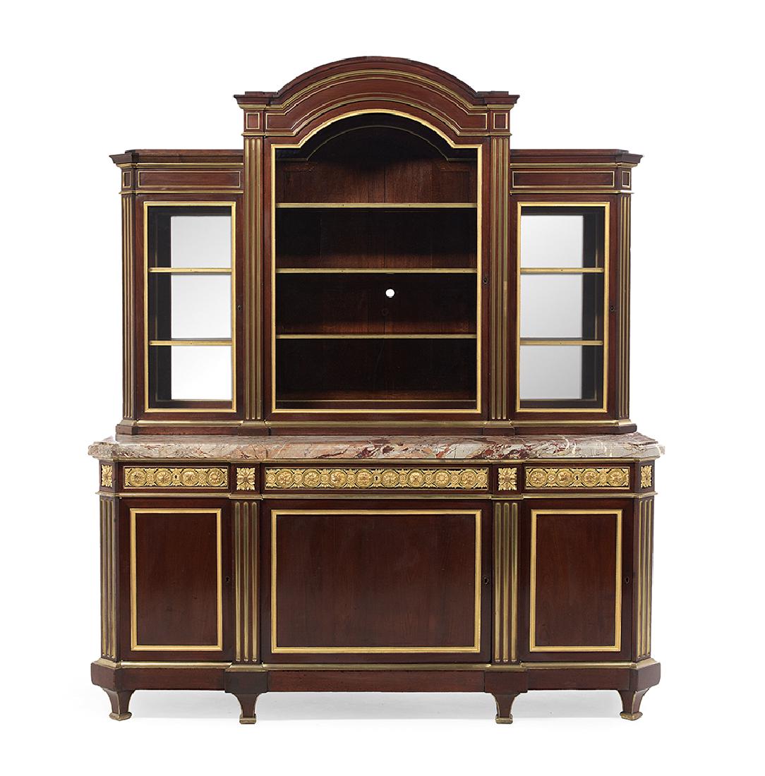 Henry Dasson Mahogany and Marble-Top Grand Buffet (1 of 6)
