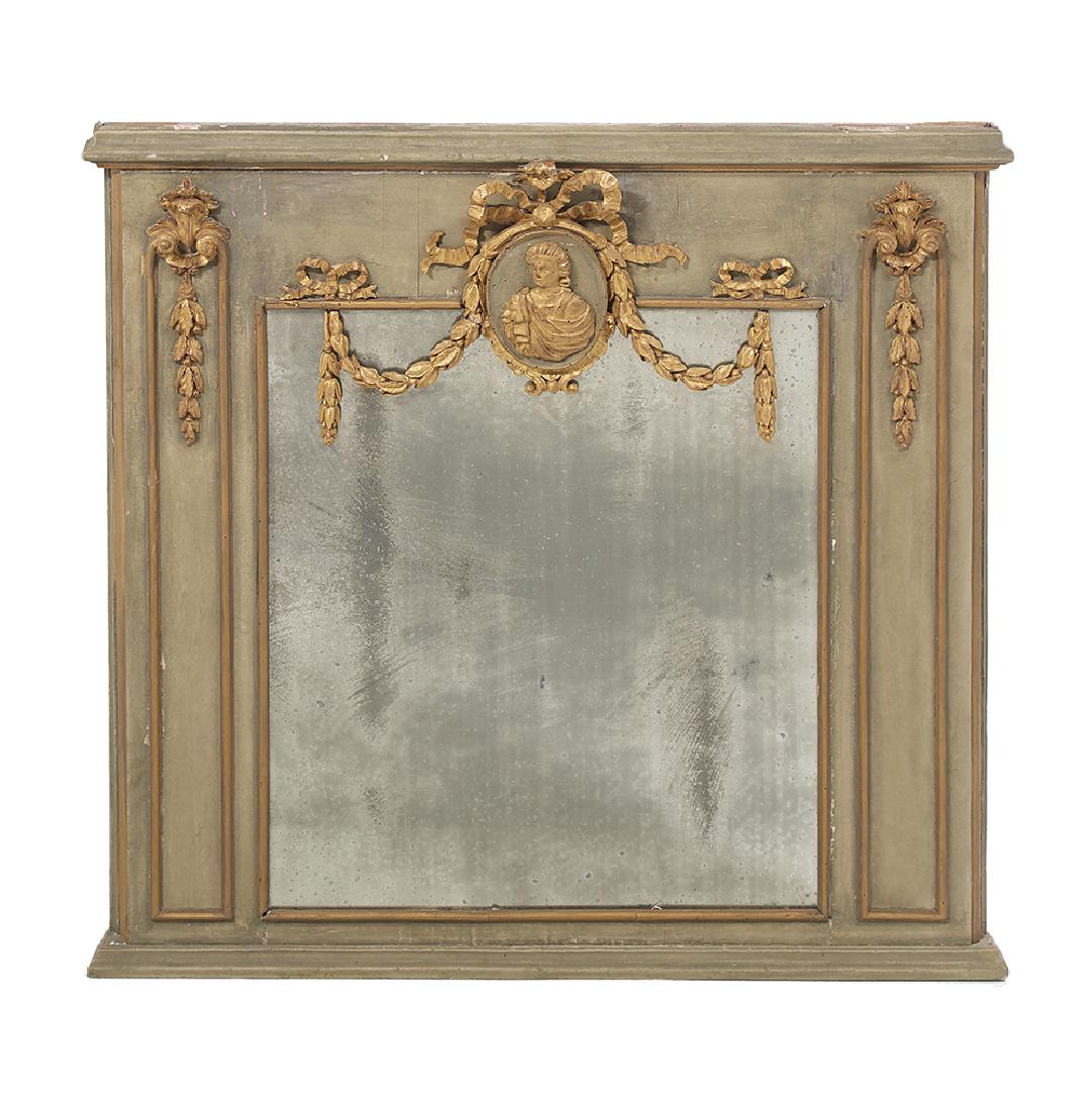 Louis XVI Parcel-Gilt Mantel Mirror (1 of 1)