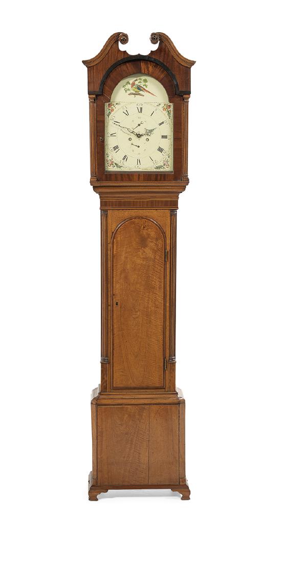 George III Mahogany-Veneered Tall Case Clock (1 of 2)