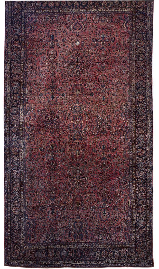 Semi-Antique Persian Kashan Carpet (1 of 1)