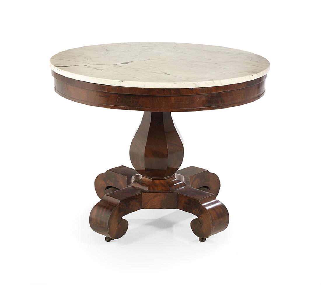 American Late Classical Mahogany Center Table (1 of 1)