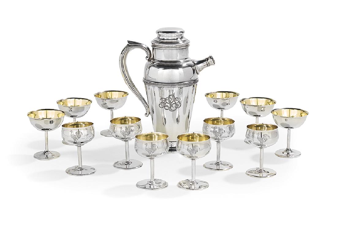 Thirteen-Piece Sterling Silver Cocktail Set (1 of 1)