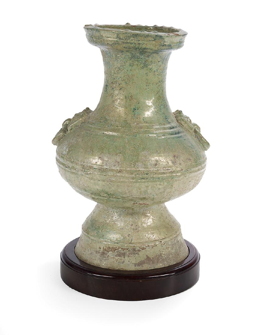 Chinese Green-Glazed Vase (1 of 2)