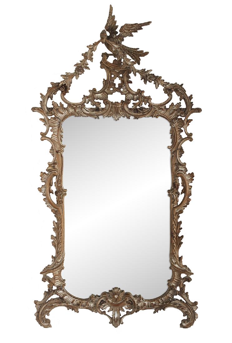 Pickled Beechwood "Phoenix" Mirror (1 of 1)