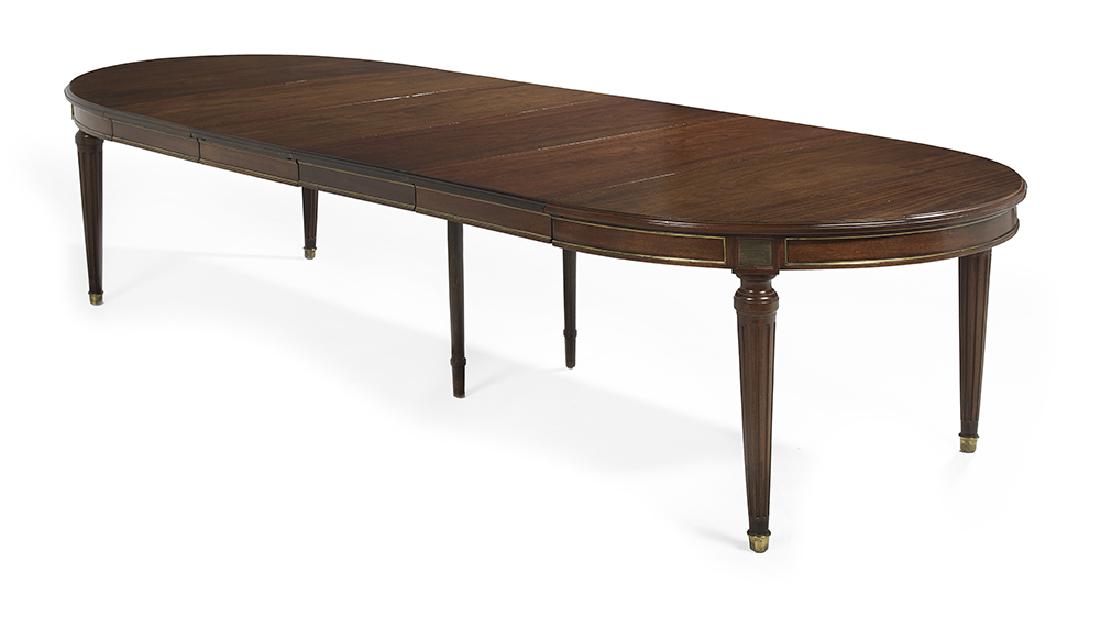Louis XVI-Style Mahogany Dining Table (1 of 2)