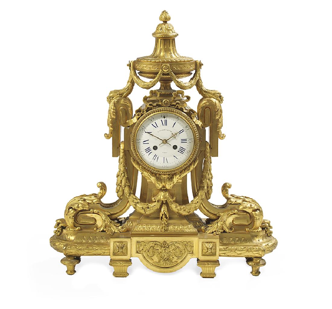 Exceptional French Gilt-Bronze Mantel Clock (1 of 2)