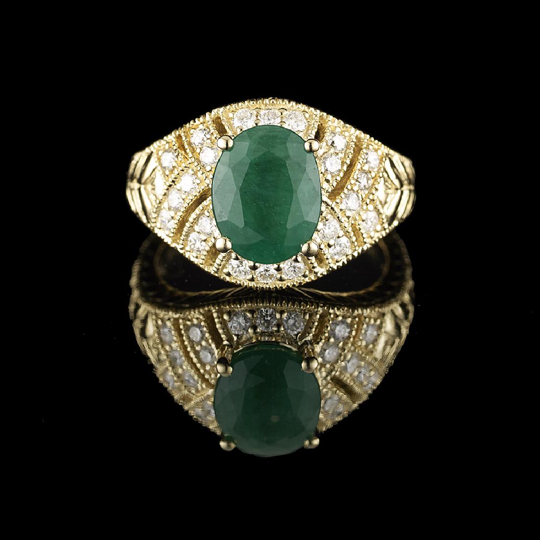 Emerald and Diamond Ring (1 of 1)