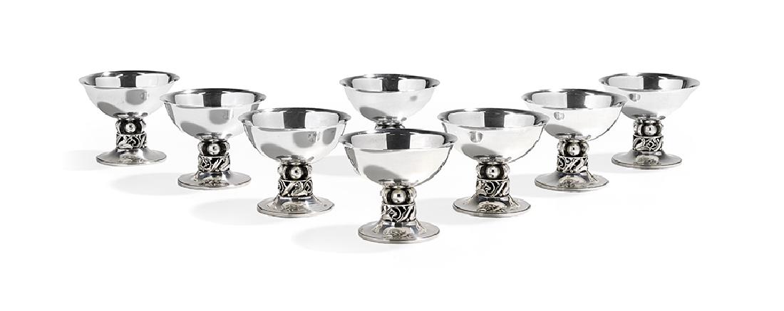 8 Alphonse La Paglia Sterling Silver Sorbet Bowls (1 of 2)